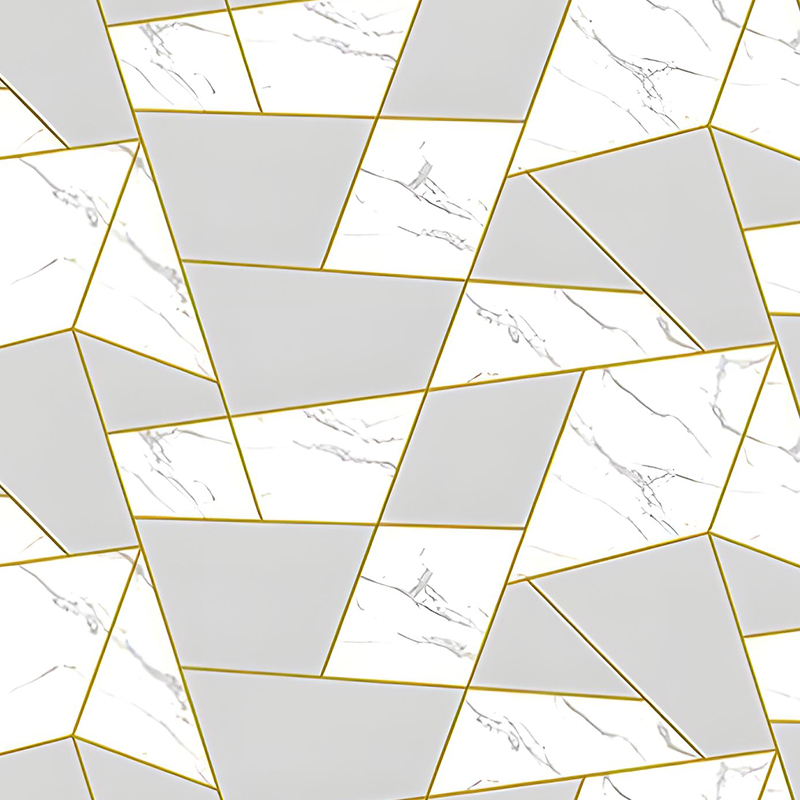 Inauratum, Geometricum sessorium Background Wall Decoration PET Transfer Film