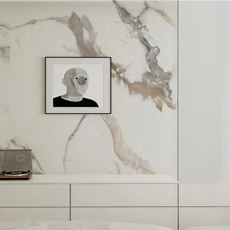 Taro Gray Soundproof et Anti-Impact Indoor Wall Caloris Transfer Film