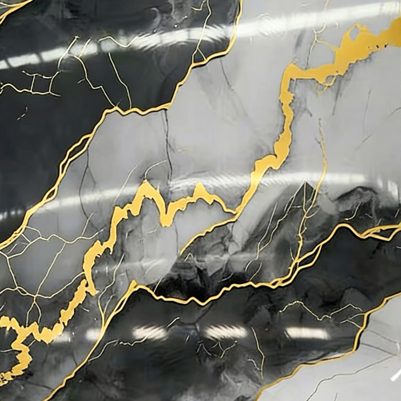 IMPERVIUS Aurum-Vena UV Faux Marmor Sheet pro Wall Decoration