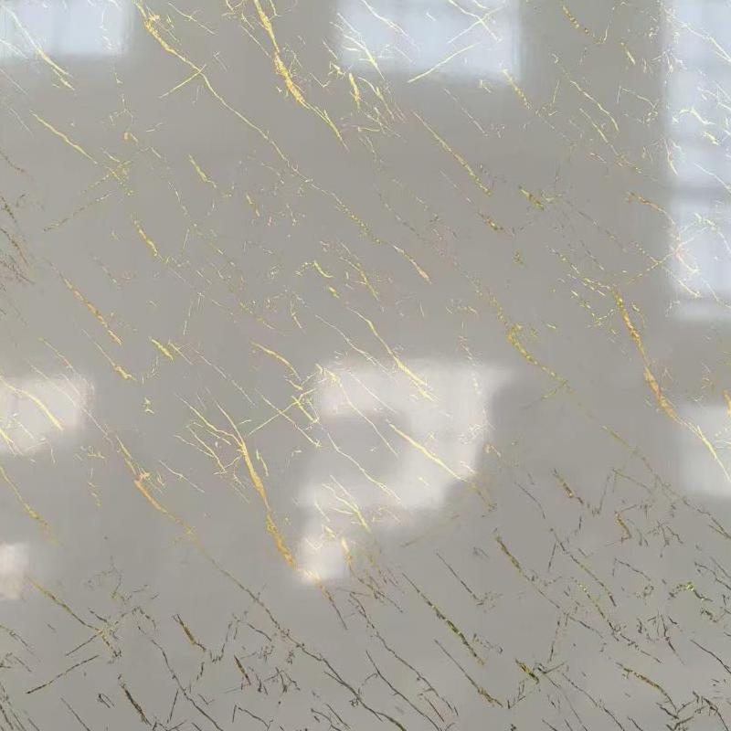 Stain-Resistentes Alba Aurum Vena UV Marmor Sheet pro exedra Accent Wall